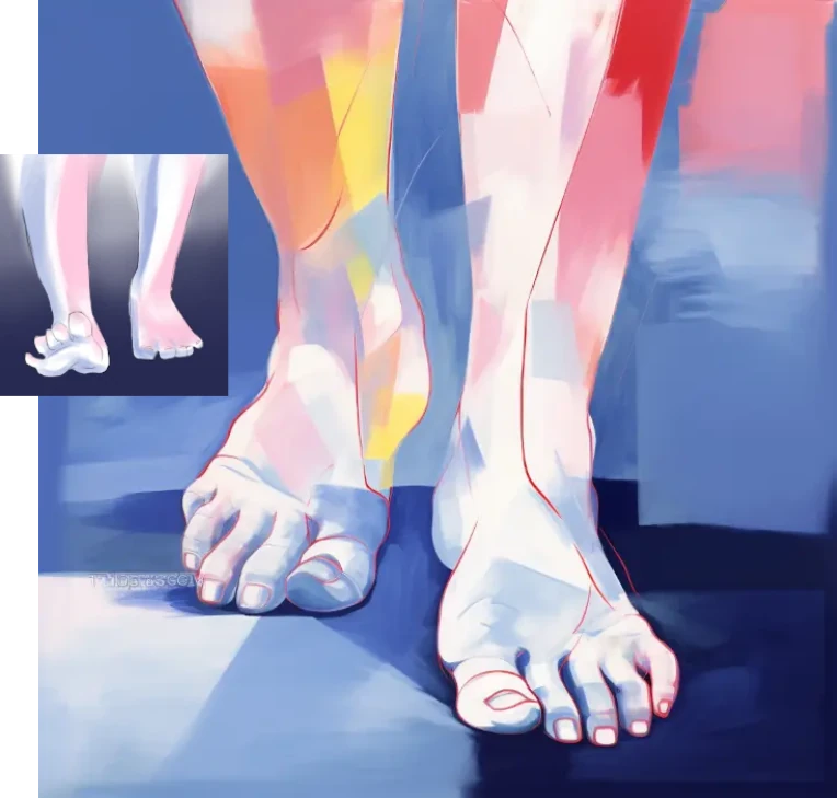 feet